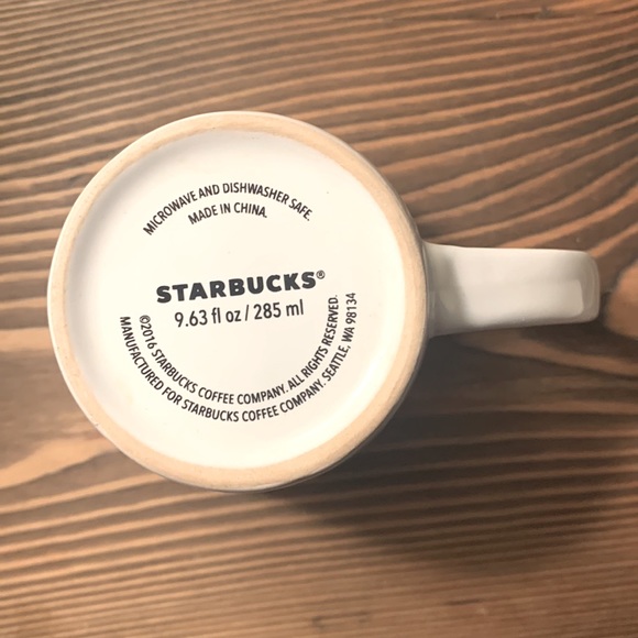 2016 Starbucks White Coffee Mug 9.63 fl oz., Iconic Green Mermaid Siren Logo - Picture 6 of 12